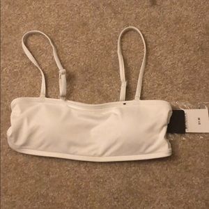 White Cotton On Summer Bandeau Bikini Top